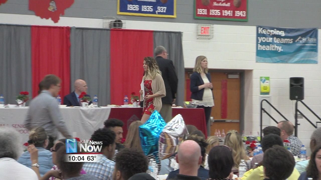 Lima Senior Valedictorian wins Chevy HHR at Honors Banquet 2.jpg